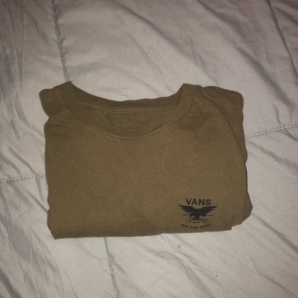 vans army green t-shirt